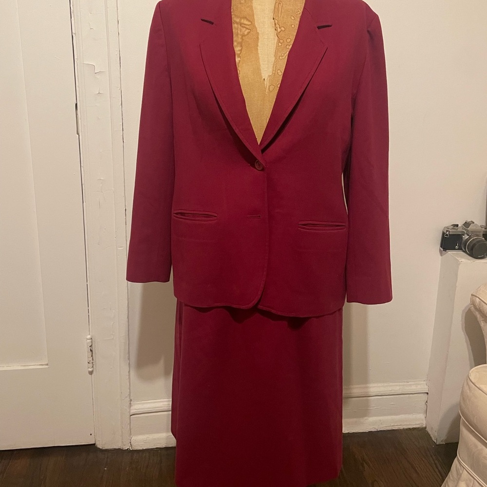 Vintage wool Pendleton blazer and skirt set